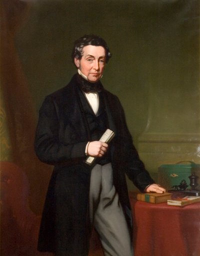 Versión recortada de un retrato de Charles Gray Round (1797 - 1867) de John Lucas
